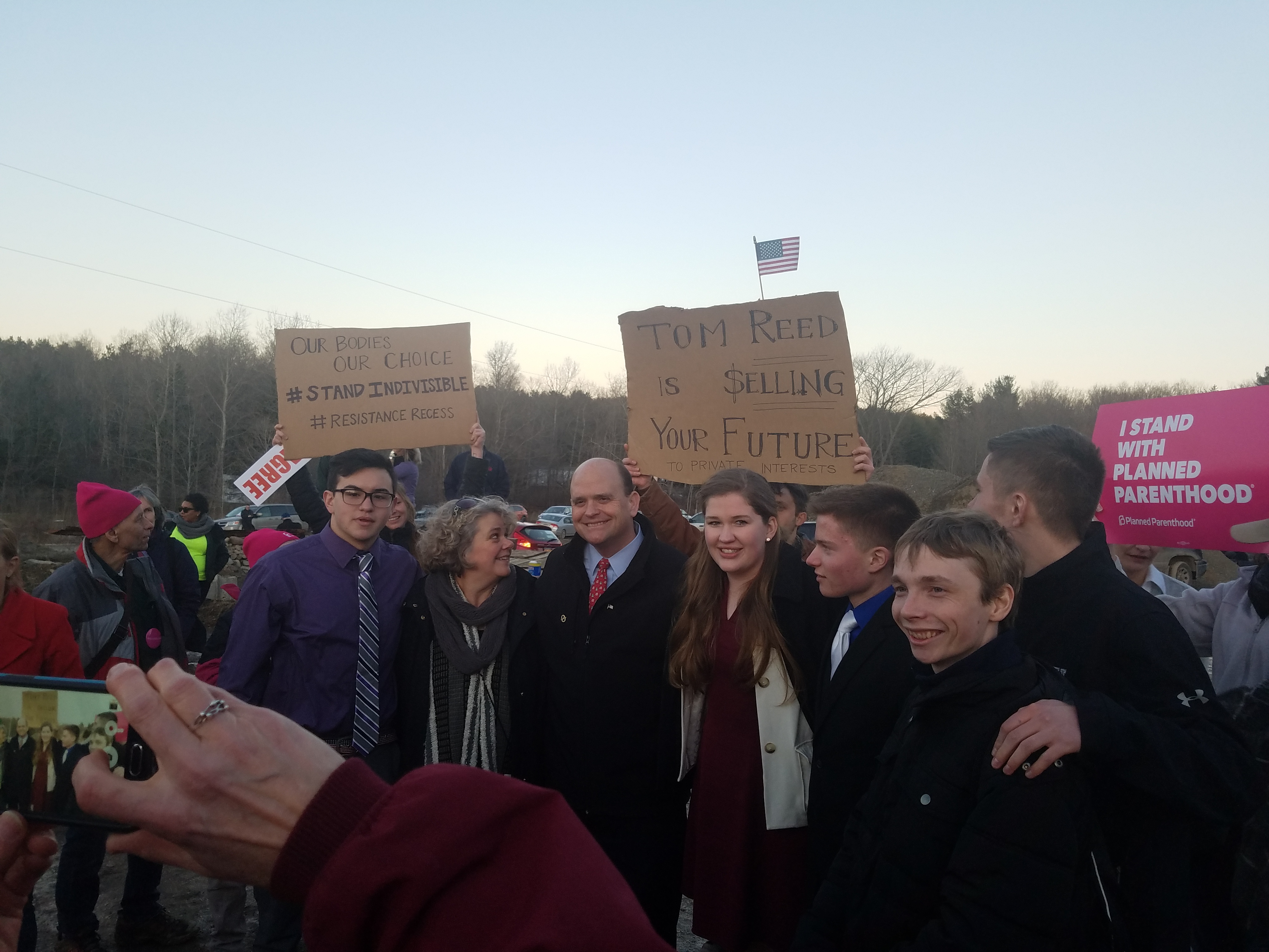 Cornell Students Travel Across State To Protest Reed At Town Hall ...