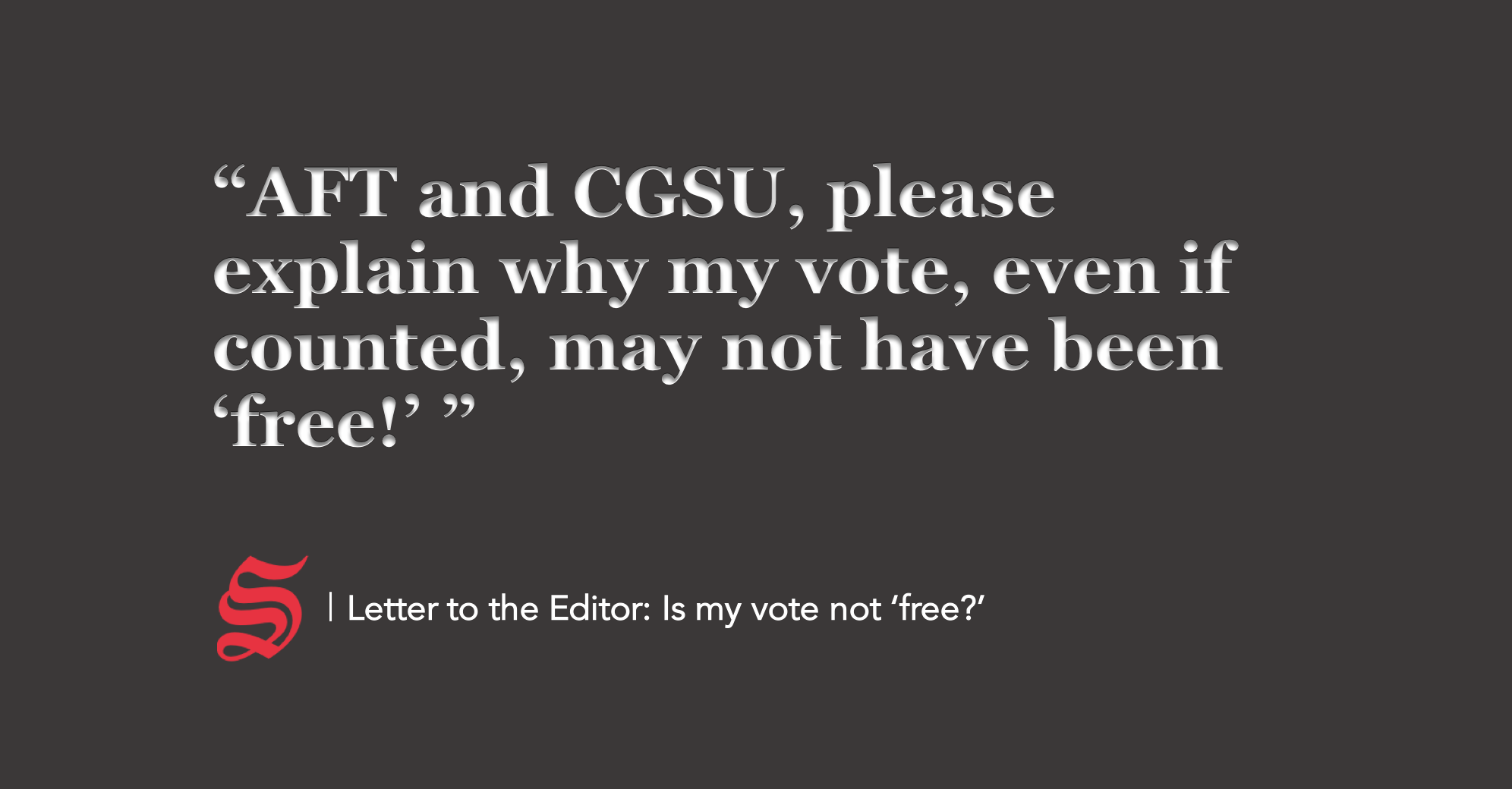 Letter To The Editor: Is My Vote Not ‘free?’ | The Cornell Daily Sun