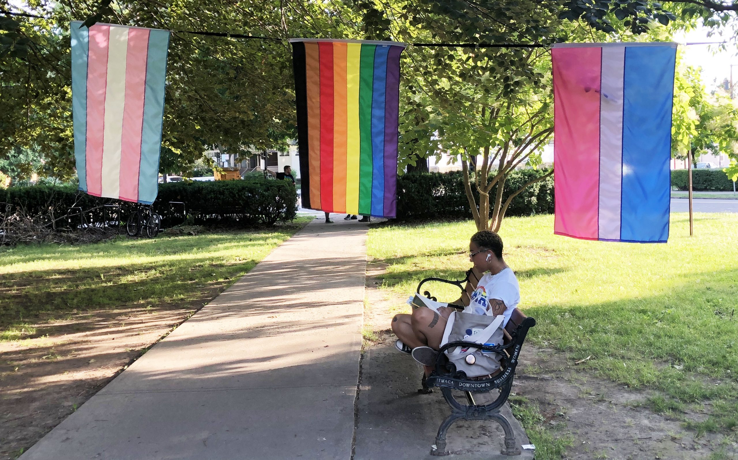 Hundreds Celebrate Ithaca Pride in DeWitt Park, Call for Liberation